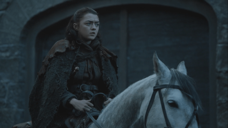 Arya a caballo