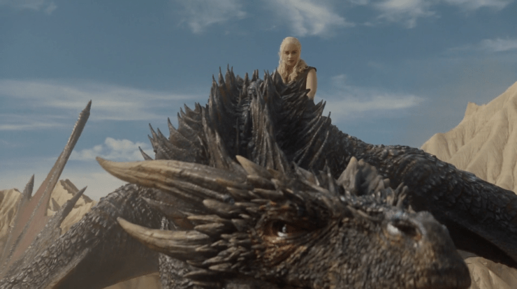 Dany y Drogon