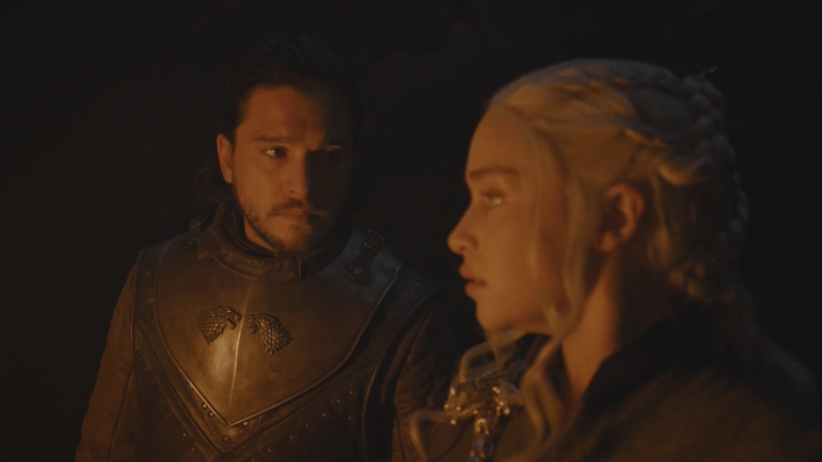 Jon y Dany en la cueva