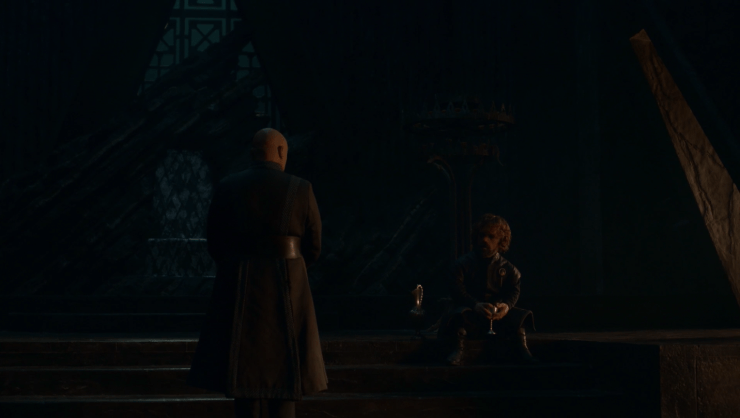 Varys y Tyrion conspirando